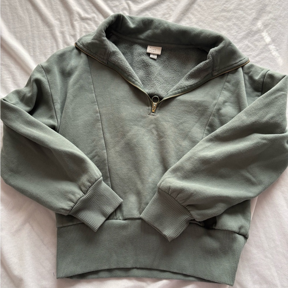 a new day Women's Gray Zip Up Jacket